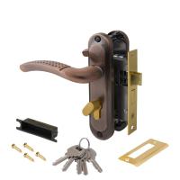 ЗВ АВЕРС замок врезной 0827/60-C-AC с ручками к/в (медь) (1/24)