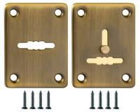 Накладка сувальдная FUARO ESC081-АВ-7 (БРОНЗА) со шторкой 1шт
