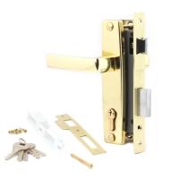 ЗВ Апекс 1330/60-G замок врезной с ручками (золото) (1/16)