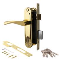 ЗВ Апекс 1223/60-G замок врезной с ручками (золото) (1/20)