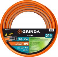 Шланг армированный 3х-слойный 1" (25мм) х 25м GRINDA PROLine FLEX