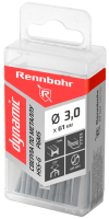 Сверло по металлу 3,0х65мм HSS-G P6M5 "Rennbohr Dynamic Prom" (20шт/уп)