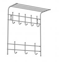 Вешалка настенная ВПТ8 (серебряный) 590х270х710 (5)