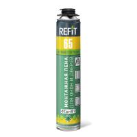 Пена монтажная ПРОФИ летняя «REFIT 65» 820г для ОКОН и ДВЕРЕЙ (+5°C до +35°C) (12)