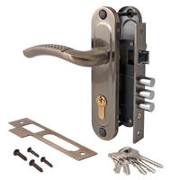 ЗВ Апекс 1027/60-АВ замок врезной с ручками (бронза) (1/20)