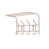 Вешалка настенная ВП4М (бежевый металлик) с полкой 408х262х245 НИКА (5)