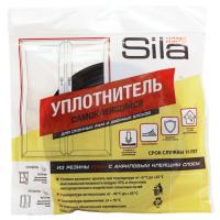 Уплотнитель "D" профиль  9х7,4мм черный  (6м) "SILA HOME" (30)