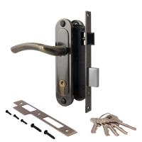 ЗВ Апекс 1227/60-АВ замок врезной с ручками (бронза) (1/20)