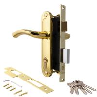 ЗВ Апекс 1227/60-G/GM замок врезной с ручками (зол./мат. зол.) (1/20)