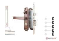 ЗВ Рязань ЗВ9-8.3/15 замок врезной с ручками (5 ключей) ПРАВЫЙ (медь) (1/12)