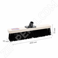 Щетка для пола  400 мм деревянная б/черенка , резьба , мягкая щетина(38)