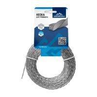 Леска для триммера 2,0мм х 15м квадрат витой (с сердечником) "VertexTools" (24/240)