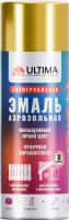 Аэрозоль Ultima МЕТАЛЛИК эмаль ЗОЛОТО 520мл (12)