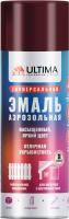 Аэрозоль Ultima эмаль КРАСНАЯ-ВИННО (RAL 3005) 520мл (12)