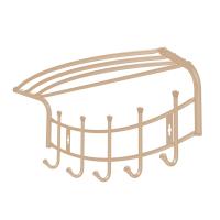 Вешалка настенная ВНП4 (бежевый металлик) 525х300х235 НИКА (5)