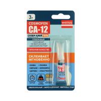 1 Клей секундный КОСМОФЕН ГЕЛЬ СА-12 Супер-клей 3 гр (24)