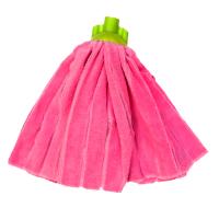 Насадка для швабры МОП микрофибра цельная 150г "юбка" розовая УМНИЧКА (50)
