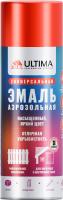 Аэрозоль Ultima эмаль КРАСНАЯ (RAL 3020) 520мл (12)