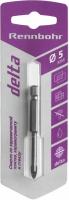 Сверло по стеклу и кафелю "Rennbohr DELTA"  5,0х70мм (2 грани) хвостовик Е6.3 (1/40)