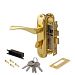 ЗВ АВЕРС замок врезной 0823/60-С-G с ручками к/в (золото) (1/24)