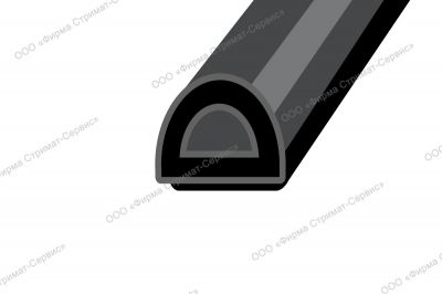 Уплотнитель WINDOOR D-профиль 100м черный (1/6)