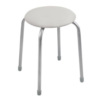 Табурет 4 ножки (круглое сиденье) СВЕТЛО-СЕРЫЙ НИКА Табурет 4 ножки (круглое сиденье) СВЕТЛО-СЕРЫЙ НИКА