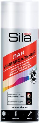 Краска Sila HOME Max Paint ЛАК МАТОВЫЙ RAL009 аэрозольная унив.520мл