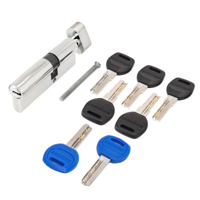 Аллюр DL-02 85 (30верт.х10х45) СР перекод. перфокл. хром Цилиндровый механизм верт./ключ (40,10)