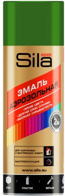 Краска Sila HOME Max Paint ЛИСТВЕННО-ЗЕЛЕНЫЙ RAL6002 аэрозольная унив.520мл