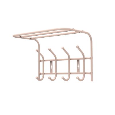 Вешалка настенная ВП4М (бежевый металлик) с полкой 408х262х245 НИКА (5)