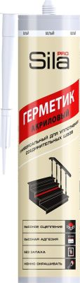 Герметик акрил. Sila PRO Max Acril Universal универсал. БЕЛЫЙ 290мл (12)
