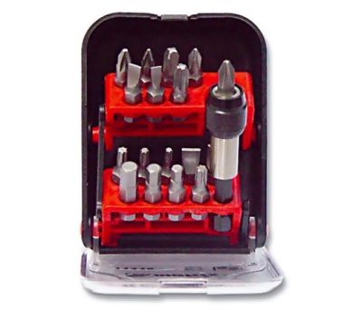 Набор бит MATRIX 17пр. магнитный патрон - держатель для бит в пластм. коробке