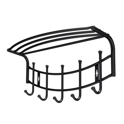 Вешалка настенная ВНП4 (черный) 525х300х235 НИКА (5)