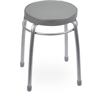 Табурет 4 ножки Элит ТЭЛ1 СЕРЫЙ (10)