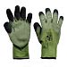 Перчатки утепленные акриловые ЗЕЛЕНЫЕ с ЗЕЛЕНЫМ наладонником, полный облив (10/480)