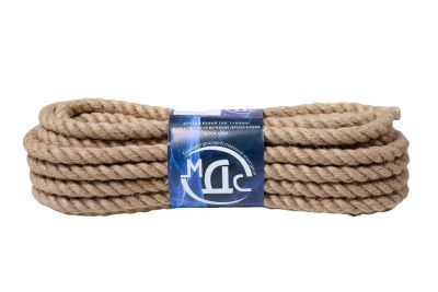 Канат джутовый 12мм х 10м без сердечника, 3-прядный 