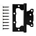 Петля Apecs 100*75*2,5-B2-Steel-BLM (черный матовый) накладная (без врезки) (25/100)