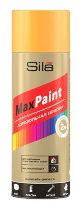 Краска Sila HOME Max Paint ОРАНЖЕВЫЙ аэрозольная флуоресцент.520мл (12)