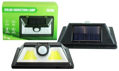 Светильник на солнечной батарее 8LED+2 COB IP20 с датчиком света, автономный, SH-1828B