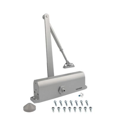 Доводчик дверной Vanger DC-180-SL (-40/+60 до 180кг) СЕРЕБРО (10)