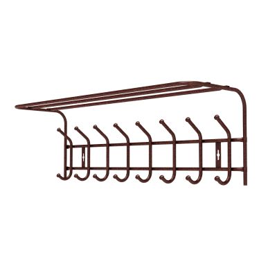Вешалка настенная ВПМ8 (медный антик) с полкой 808х262х245 НИКА (5)