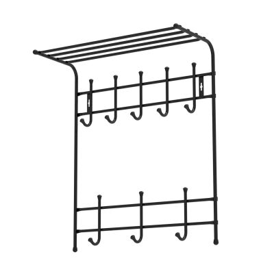 Вешалка настенная ВПТ8 (черный) 590х270х710 (5)