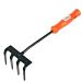 Грабли   МИНИ 4-зубые прямые с пластмассовой ручкой "Дачник" (Арти) (60)