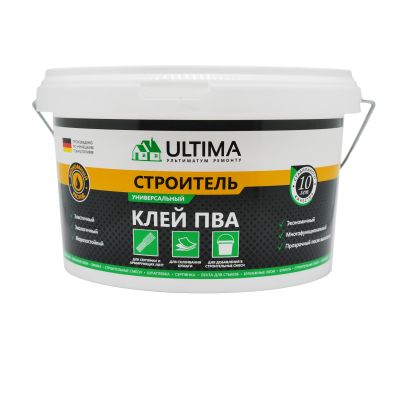 Клей ПВА 2.3кг строительный ULTIMA СТРОИТЕЛЬ ведро (28)