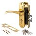 ЗВ Апекс 1023/60-G замок врезной с ручками (золото) (1/20)