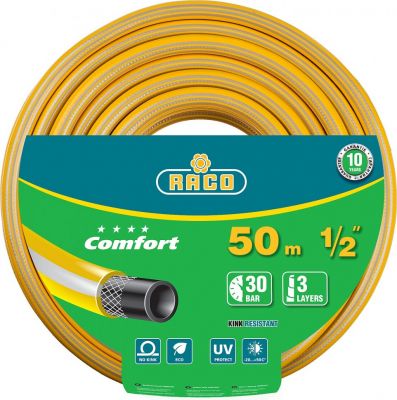 Шланг армированный поливоч. RACO COMFORT 30 атм., 3-х слойный, 1/2