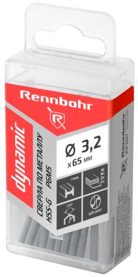 Сверло по металлу 3,2х65мм HSS-G P6M5 