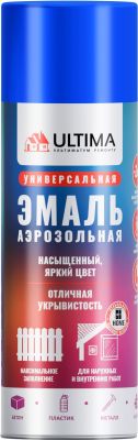 Аэрозоль Ultima эмаль СИНЯЯ (RAL 5005) 520мл (12)