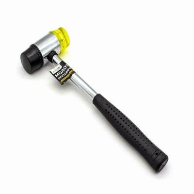 Киянка рихтовочная с метал.обрезинниной ручкой 25мм (пластик/резин) ULTIMA (10)