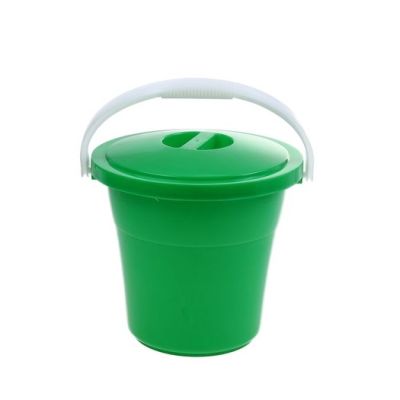 Ведро  5л пластм. Евро пищевое с крышкой цветное (Ижевск)